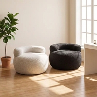 Fauteuil en velours nordique en forme de U pour la maison, le bureau et le salon