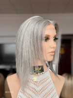 Perruques en cheveux humains SHY Medical, entièrement nouées à la main, couleur personnalisée, raie réaliste, remplacement capillaire pour marques OEM ODM