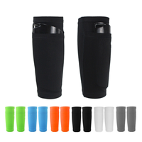 Vente en gros de chaussettes de compression à bout ouvert avec protège-tibia et protège-genou et mollets