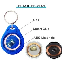 Оптовые брелоки на заказ с логотипом, ABS RFID-брелоки, RFID NFC-брелоки без печати, ключницы-брелоки