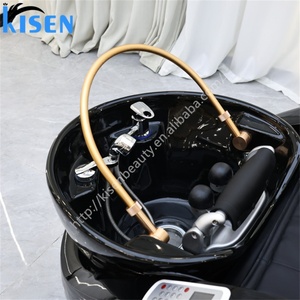 Fauteuil de lavage de cheveux Kisen pour salon de coiffure, lit de shampoing, thérapie capillaire SPA, massage thaïlandais portable - Product Image 4