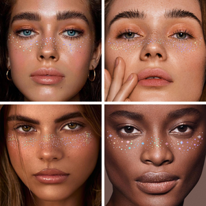 Pegatinas de Tatuajes Temporales de Colocación Libre para Mujer, Moda, Arte Corporal y Facial, Adorno para Festivales y Fiestas - Product Image 4