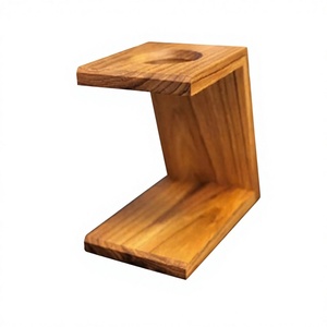 Support à café en bois au design minimaliste, forme carrée, capacité de 350 ml, réutilisable, écologique, pour barista et usage domestique - Product Image 1