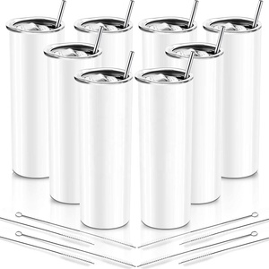 Vendita calda dritto 20 oz sublimazione <span class=keywords><strong>Tumbler</strong></span> spazi vuoti tazza da viaggio isolata sottovuoto a doppia parete in acciaio inossidabile con coperchio scorrevole - Product Image 1