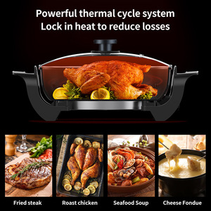 Marmite électrique multifonctionnelle pour la maison cuisson et sauté marmite chauffante électrique carrée intégrée marmite électrique - Product Image 3