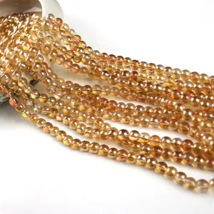 Perles colorées transparentes, collier, accessoires pour rideaux, perles de cristal en verre pour la fabrication de bijoux, dimensions de 2/4/6/8/10mm