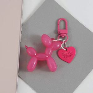 Premium Quality Laser Jelly <b>Balloon</b> Dog Keychain for Women Cute Resin Poodle Keyring Bag Charms Purse Pendant Aesthetic Gifts - Product Image 6