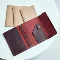 Organisateur de documents A5 en cuir PU personnalisable avec cordon élastique, rechargeable, pour journal, bloc-notes, étui de rangement, couverture de planificateur, support de carnet