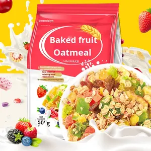 Céréales instantanées populaires sur Internet, flocons <span class=keywords><strong>d</strong></span>'<span class=keywords><strong>avoine</strong></span> séchés au four, fruits, noix mélangées, <span class=keywords><strong>500g</strong></span>, collations pour le petit-<span class=keywords><strong>d</strong></span>éjeuner, sac en gros, une seule pièce, livraison directe - Product Image 4