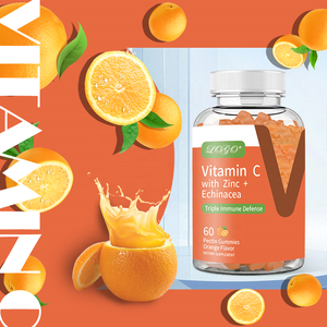 Gomitas de Vitamina C con Sabor a Naranja, Suplementos Dietéticos para Adultos, 60 Unidades, 2 por Porción - Product Image 1