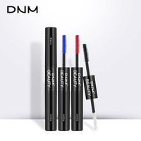 Ensemble de mascara double tête 4D, fibres pour cils longs, imperméable, long et épais, recourbé