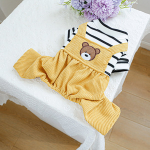 Pet <b>clothes</b> for autumn and winter, small dogs, puppies, happy dogs and <b>cats</b>, warm and comfortable clothing, teddy bear overalls - Product Image 3