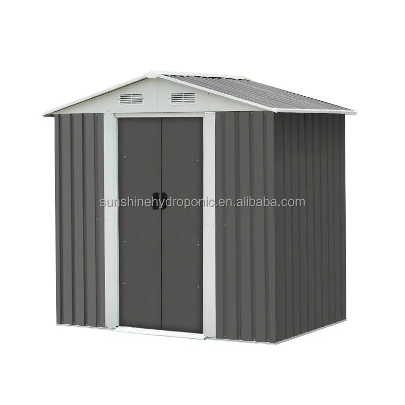 Outdoor Backyard Metal Garden Utility Heavy Duty Tool House Store Pátio Móveis Storage Shed