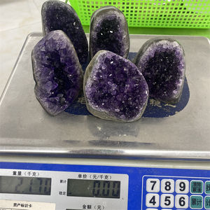 Cristal de Cuarzo Amatista Natural en Forma de Racimo, Hermosa Geoda de Amatista para Decoración del Hogar y Sala de Estar, Venta al Por Mayor - Product Image 4