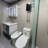 Maison conteneur préfabriquée de luxe, étanche, extensible et pliable, isolée, pour bureau de chantier