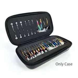 Caja de Pesca Negra, Organizador de Bolsillo para Aparejos de Pesca con Mosca, Caja Impermeable para Viajes con Señuelos y Anzuelos - Product Image 2