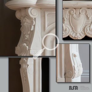 Pháp được thiết kế bằng đá cẩm thạch trắng lò sưởi mantel freestanding đá cho phòng khách phòng ngủ khách sạn biệt thự trang trí cho căn hộ - Product Image 2