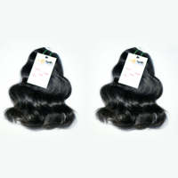 Mèches de cheveux brésiliens et vierges à double drawn, mèches de vison sans traitement, 100% naturelles, vente en gros