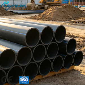 中国工厂450mm DN160 DN315 DN355 PE100高压柔性黑色HDPE供水管蓝色灌溉成型管 - Product Image 1