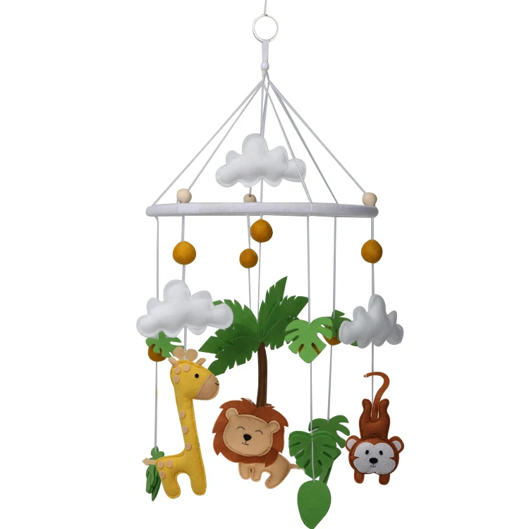 Hot Selling Items Baby Mobile Felt Bed Bell Baby Mobile Felt Cot Crib Safari Toys Eco Friendly Baby Shower Gift