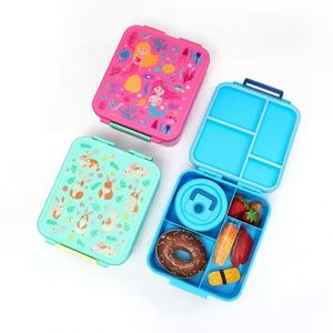 2025 Wholesale Bento Box for Children BPA Free 4 Compartment Lunch Box with Soup Bowl Microwave Safe - Product Image 1