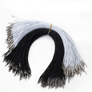 Cuerda elástica de púas 1,5mm 30cm Cuerda elástica blanca negra con extremos de metal para protección facial Cuerda elástica para sujetar el producto YRS53 - Product Image 1