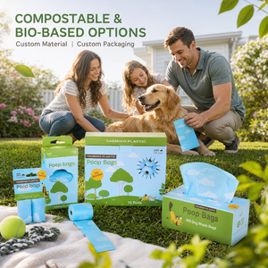 OEM Custom EPI Oxo Degradable Dog Poop <b>Bags</b> Unscented Tear Resistant for Outdoor Pet Cleanup Custom Packaging - Product Image 4