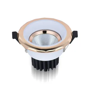 Exterior Outdoor Adjustable Lighting 7W 9W Ip54 Round Recessed Surface Wall Mounted Lamp Ceiling Cob Led Down Light Downlight