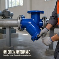 Filtre à eau en fonte ductile avec tamis en acier inoxydable pour l'alimentation en eau, la lutte contre les incendies et les systèmes de drainage