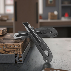 Cuchillo Multiusos <span class=keywords><strong>de</strong></span> Acero al Carbono <span class=keywords><strong>de</strong></span> Alta Resistencia <span class=keywords><strong>de</strong></span> 18 mm, Grado Industrial, Personalizable OEM, Hoja Retráctil, Herramienta para Embalaje <span class=keywords><strong>de</strong></span> Almacén - Product Image 6