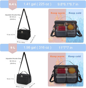 Sac isotherme pour le déjeuner en aluminium avec logo personnalisé, très vendu, pour femmes et enfants - Product Image 3