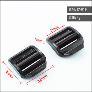 <b>Plastic</b> <b>Sliding</b> Buckle Inner Diameter 25mm Black Wear Resistant For Bags J7-019 - Product Image 5