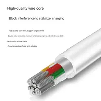 Kabel USB C Pengisi Daya Cepat 3A Produk Baru Laris Manis dengan Pelindung Anyaman dan Penutup PVC untuk iPhone