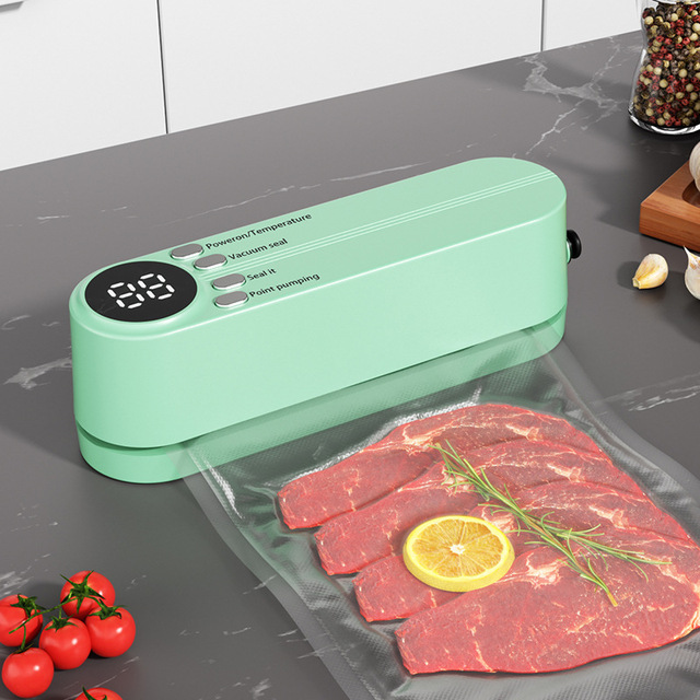 3-IN-1 Portable Vacuum Sealer Machine Cordless Multi-Functional Fast-Compact Food Mini Bag Sealer Mini Vacuum Sealer