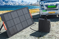 Générateur solaire LiFePo4 460Wh, batterie externe 144000mAh/ USB-C/ USB-A/ Allume-cigare/ Prise Anderson, alimentation portable