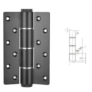 Charnière de porte en acier moderne à fermeture douce à 180 degrés avec 8 trous et roulement double - Product Image 1