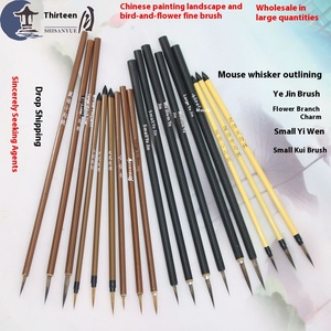 Pincel de caligrafía china tradicional hecho a mano Weizhuang, pelo de nailon de excelente grado, tamaño de 18,8 cm-25cm para adultos y niños - Product Image 3