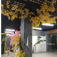 Feuille Artificielle Synthétique Colorée pour Décoration de Mariage et d'Hôtel – Fournisseur d'Usine – Branche de Feuille de Vigne en Plastique Rose, Blanc, Or