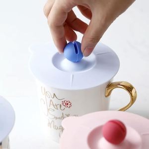 Food Grade Silicone <b>Cup</b> Lid with Dustproof Breakfast Mug and Spoon Modern Design Tea <b>Cups</b> & <b>Saucers</b> - Product Image 5
