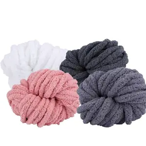 2cm&3cm Most Popular Colors Chunky Crochet Vegan Chenille Polyester Bulky Yarn