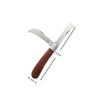 Couteau de greffage lame en acier inoxydable élagage de jardin Double lames couteau de jardin pour l'élagage en herbe