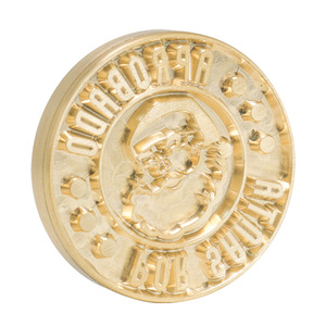 Molde de estampado en relieve con logotipo personalizado, diseño de troquel de cobre para branding e impresión - Product Image 1