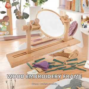 Marco <span class=keywords><strong>de</strong></span> <span class=keywords><strong>Bordado</strong></span> Rectangular <span class=keywords><strong>Práctico</strong></span> <span class=keywords><strong>de</strong></span> Madera Maciza para Herramientas <span class=keywords><strong>de</strong></span> Costura DIY - Product Image 6