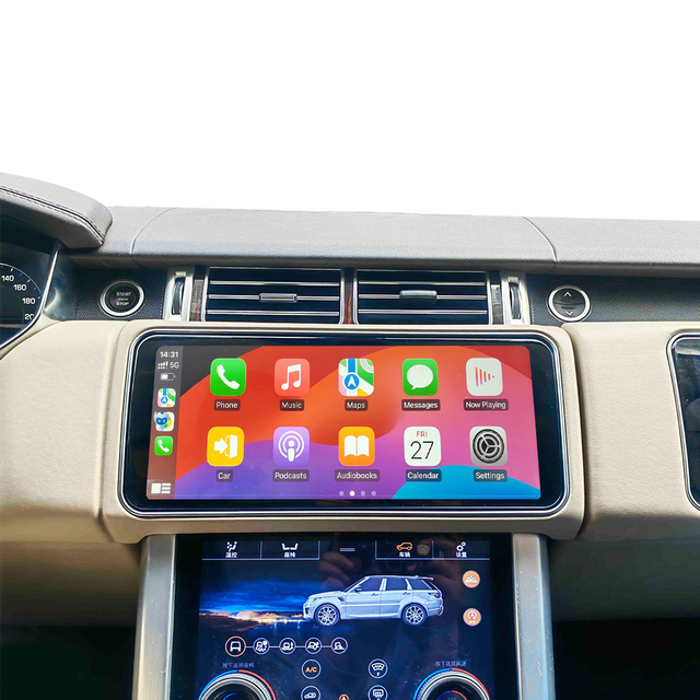 12.3" Carplay Android 13 Car Navigation GPS Stereo Audio Player Car Radio for Range Rover Vogue L405 2013-2018 Display Screen