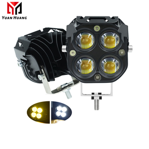 Feux LED 12v pour voiture, éclairage de travail, projecteurs bicolores, feux antibrouillard, phare pour camion, <span class=keywords><strong>moto</strong></span>, voitures, accessoires - Product Image 3