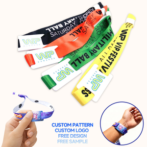 Bracelet en tissu tissé réutilisable et résistant à la décoloration pour événements caritatifs, marathons, carnavals et rassemblements publics (<span class=keywords><strong>passe</strong></span> d'entrée) - Product Image 2
