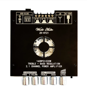 <span class=keywords><strong>ZK</strong></span>-<span class=keywords><strong>HT21</strong></span> <span class=keywords><strong>TDA7498E</strong></span> พัดลมระบายความร้อนในตัว BT 5.0 USB บอร์ดเครื่องขยายเสียงสเตอริโอ2.1ช่อง - Product Image 2