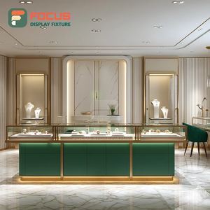 Fabricante de Muebles para Joyerías de Lujo Personalizadas, Mostrador de Exhibición Comercial con Superficie Pulida - Product Image 5