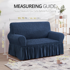 Wholesale Yaolan L-Shape Custom Size Elastic <b>Stretch</b> Non-Slip Sofa Protector Slipcover Skirt <b>Machine</b> Washable Modern Style Sofas - Product Image 5