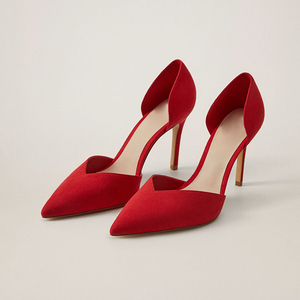 Elegante abito da banchetto damigella d'onore rosso Set <span class=keywords><strong>piedi</strong></span> scarpe di lusso da donna tacchi di alta qualità - Product Image 1